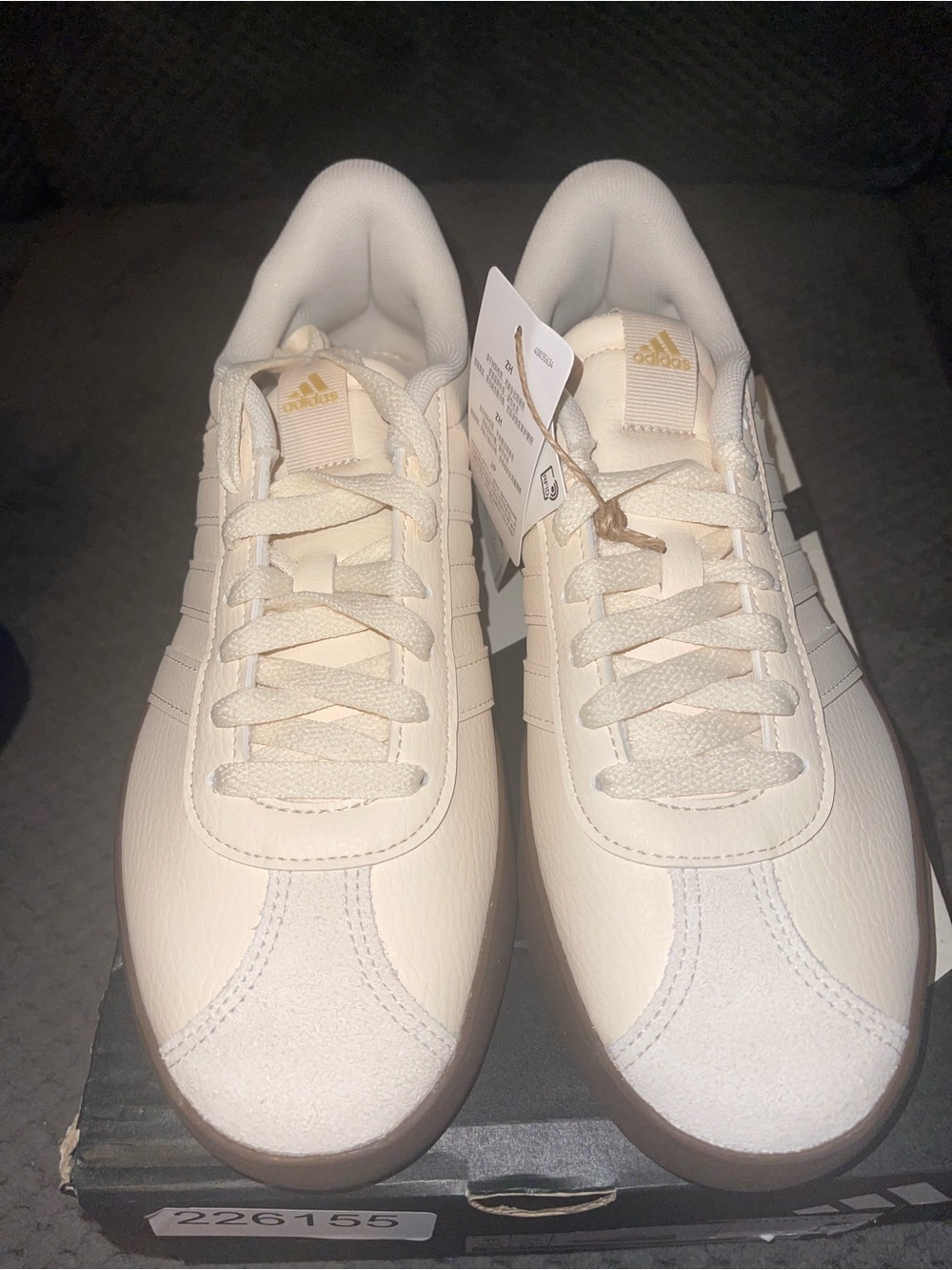 Adidas Women’s Cream Classic Leather Sneakers